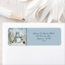 Search for frosty the snowman return address labels Blue