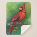 Search for red cardinal bird blankets Green