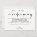 Search for downsize invitations We are downsizing