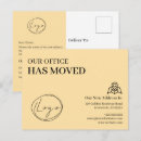 Search for business moving postcards Black and white