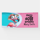Search for funny birthday banners Pink