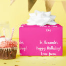 Search for fuchsia wrapping paper Happy birthday