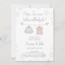 Search for winter gender reveal invitations Winter baby shower