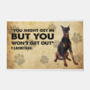 Search for doberman doormats Welcome dog lover