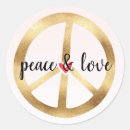 Search for peace sign stickers Gold