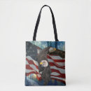 Search for american flag tote bags Eagle