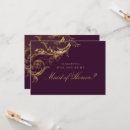 Search for gothic bridal party proposal cards Purple