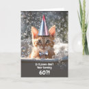 Search for 60th cat birthday cards Humor