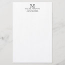 Search for monogram stationery paper Initial