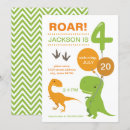 Search for dinosaur fourth birthday invitations 4th