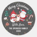 Search for christmas stickers Santa