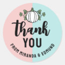 Search for gender reveal thank you stickers Cute