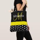 Search for black and white tote bags Girly