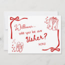 Search for groomsman bridesmaid cards Will you be my