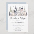 Search for december baby shower invitations It takes a village