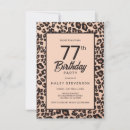 Search for 77th birthday invitations Elegant