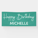 Search for teal birthday banners For her