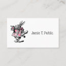 Search for alice in wonderland business cards Rabbit