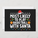 Search for basketball christmas invitations Xmas