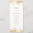 Search for gold foil wedding programs Order of ceremony