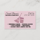 Search for sparkling clean business cards Housekeeper