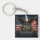Search for patriotic keychains Happy 250th birthday america