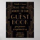 Search for art deco wedding posters black and gold