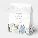 Search for hydrangea wedding favor boxes Dusty blue