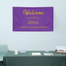 Search for purple gold banners School colors