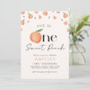 Search for peach birthday invitations One sweet peach