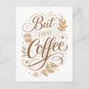 Search for coffee postcards Typography
