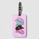 Search for western luggage tags Cowboy