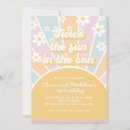 Search for fun in the sun birthday invitations Pink