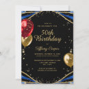 Search for red and gold 50th birthday invitations Script