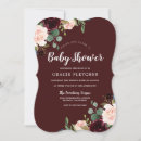 Search for wine baby shower invitations Burgundy