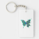 Search for peacock keychains Butterfly