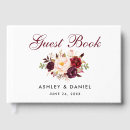 Search for floral wedding guest books Rustic