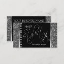 Search for diamond glitter business cards black