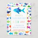 Search for under the sea birthday invitations rainbow