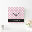 Search for pink clocks Geometric pattern