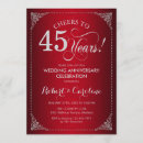 Search for red and silver wedding invitations Damask
