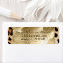 Search for leopard print return address labels Black