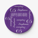 Search for 65th birthday plates Elegant