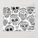 Search for dia de los muertos postcards Sugar skulls