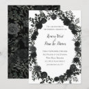 Search for gothic black rose invitations Black and white