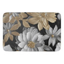 Search for black and silver bath mats White