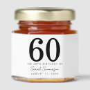 Search for 60th birthday favors Black white