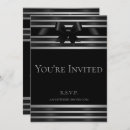 Search for black tie new years eve invitations White