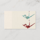 Search for origami business cards Crane