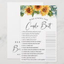 Search for who knows the couple best Bride
